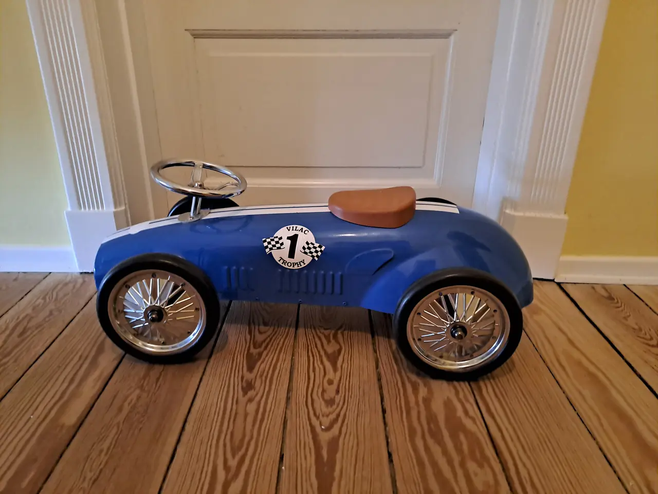 Billede 1 - Vilac - Vintage Gåbil Racer i metal, Blå