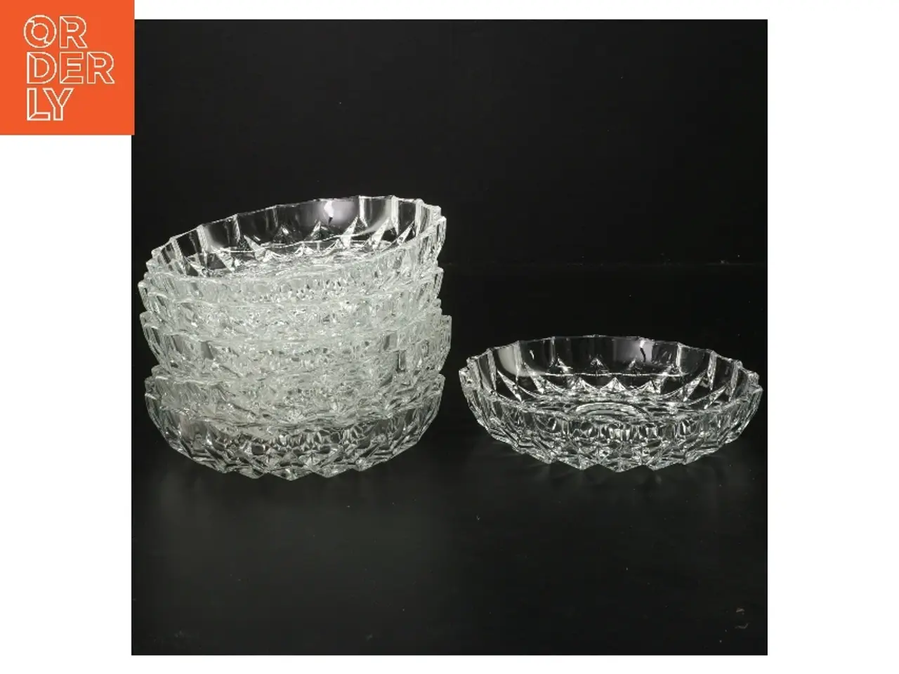 Billede 1 - Isasietter - seks glasskåle (Ø. 14,5 cm)