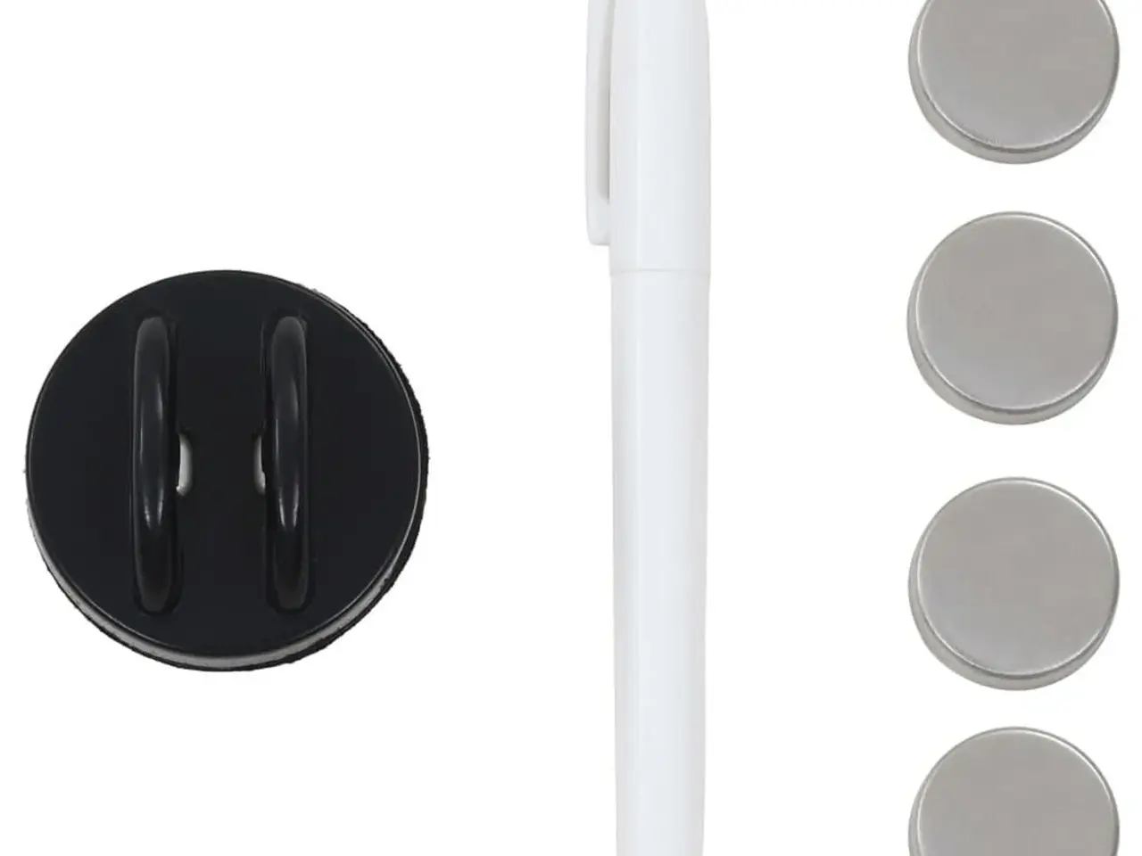 Billede 4 - Magnettavle i glas - væghængt 120 × 60 cm, sort
