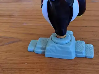Figur Kung fu panda den er lavet i plas