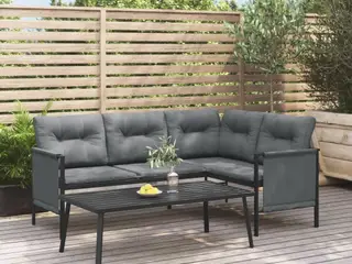 Havebord 110x55x35 cm stål antracitgrå