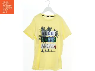T-shirt med palmeprint og skrift fra H&M (str. 164)