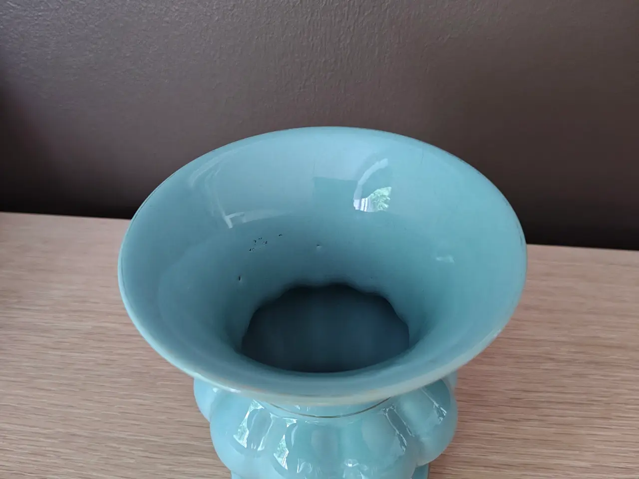 Billede 3 - Flot turkis Johgus vase