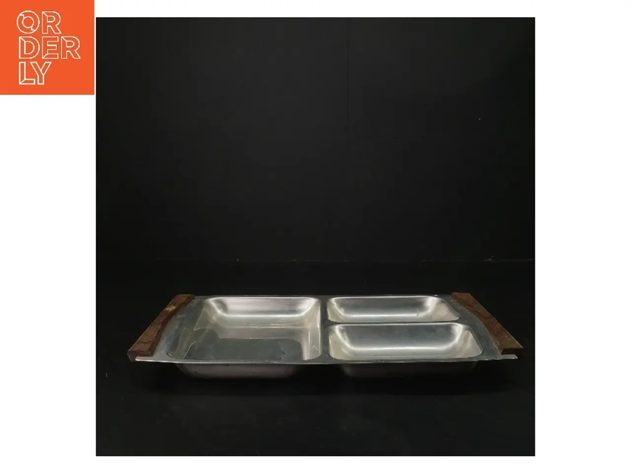 Billede 2 - Rustfrit stål serveringsfad fra AJAX lundtofte (str. 32x21,5 cm)