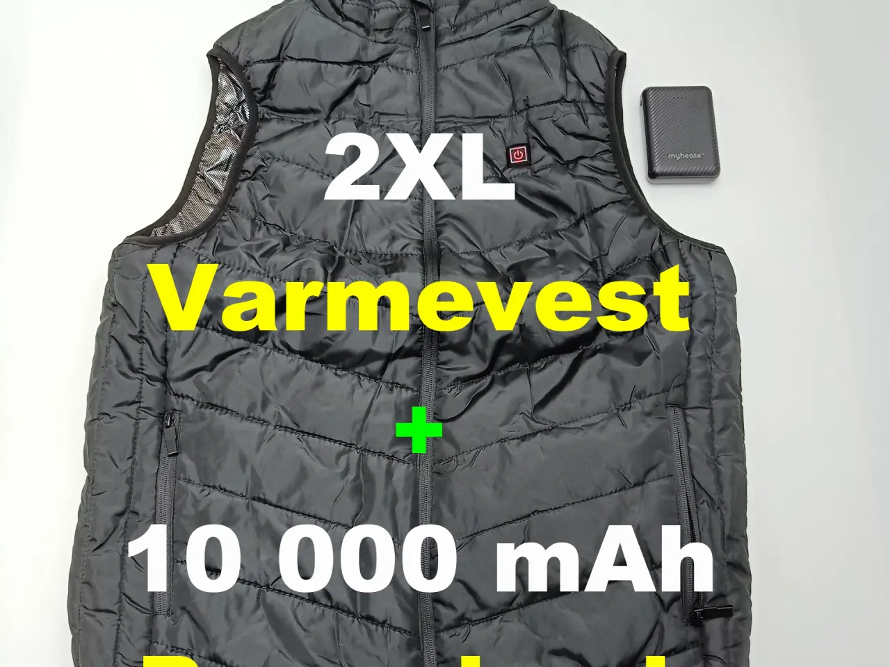 Billede 1 - NY! 2XL Varmevest + Power Bank  10000 mAh