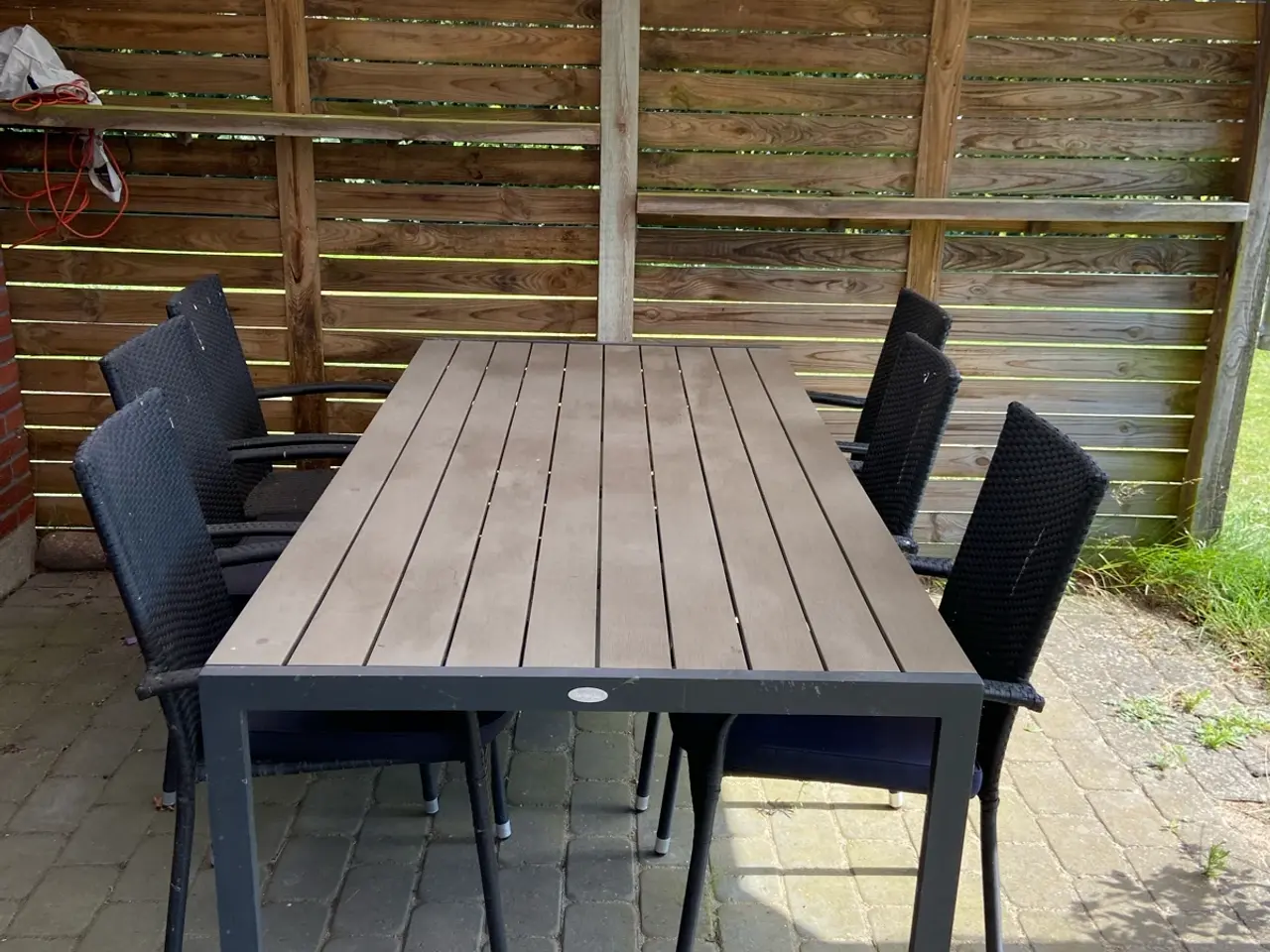 Billede 1 - Havebord med 6 Stole