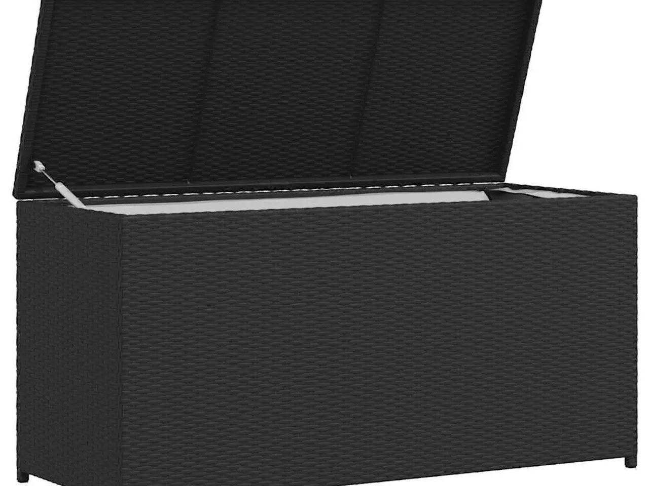 Billede 5 - Udendørs opbevaringskasse i polyrattan - sort 120 × 50 × 60 cm