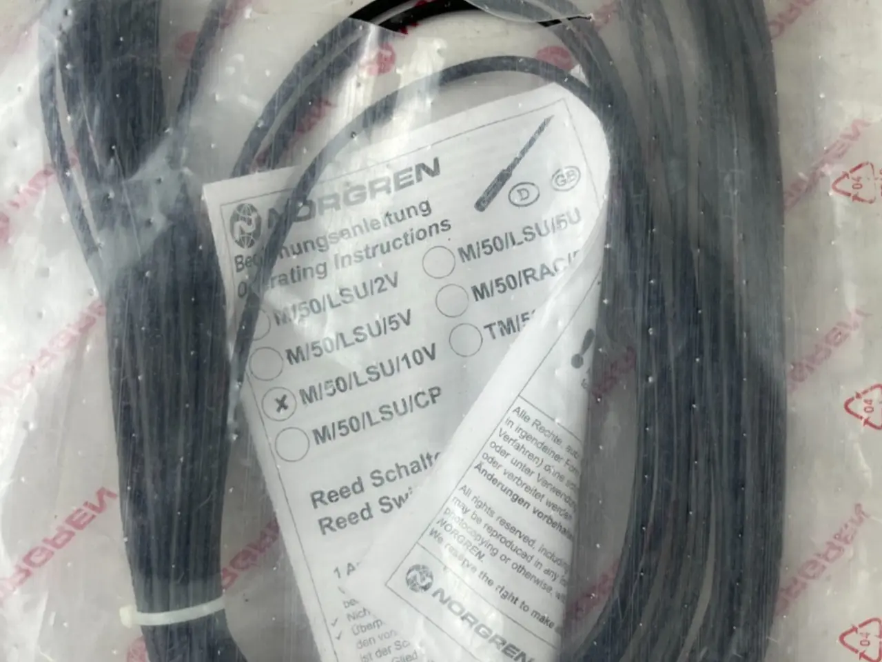 Billede 1 - Norgren M/50/LSU/10V Magnetic Reed kontakt 10m For