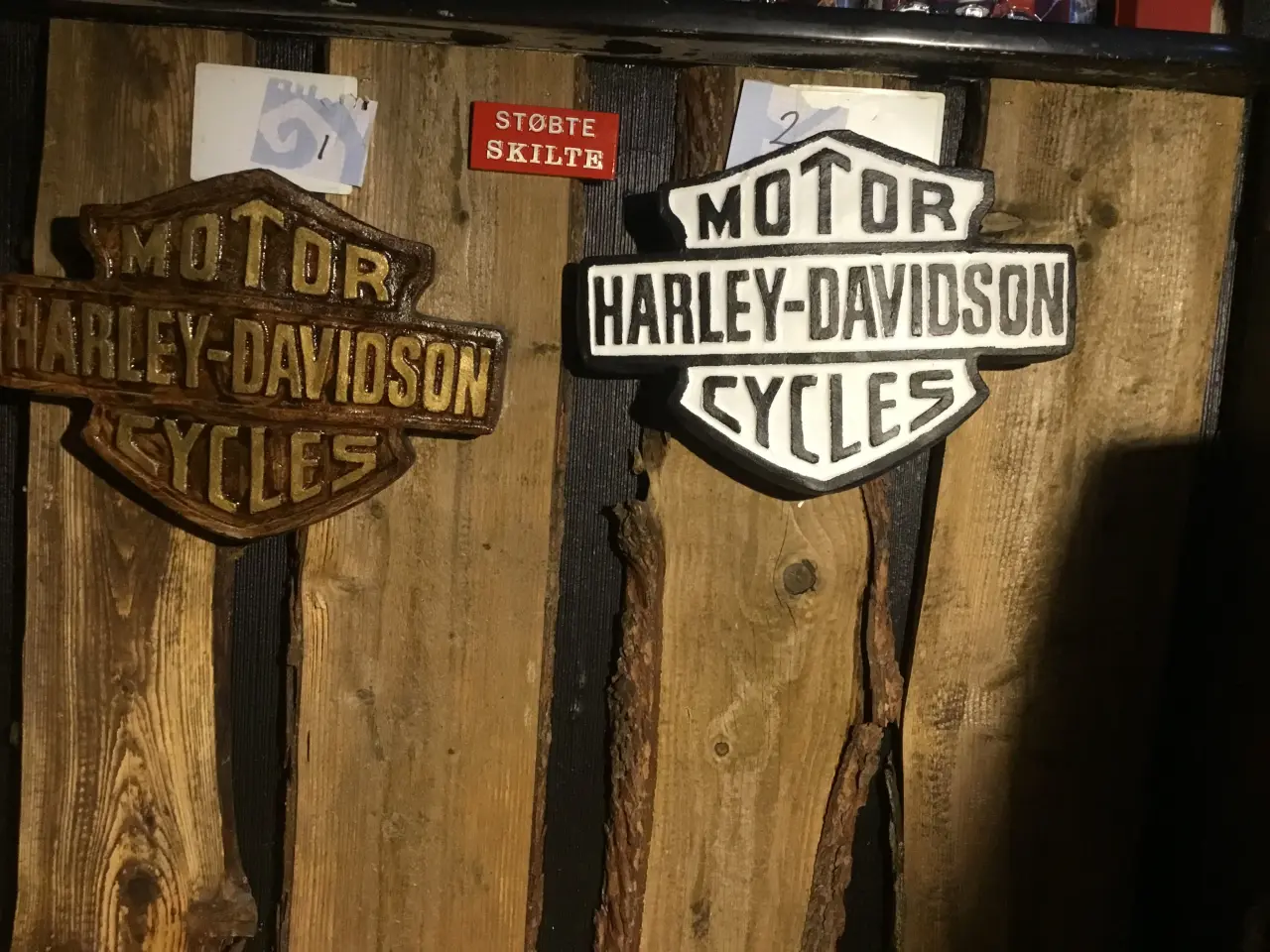 Billede 6 - Støbte skilte Harley Davidson