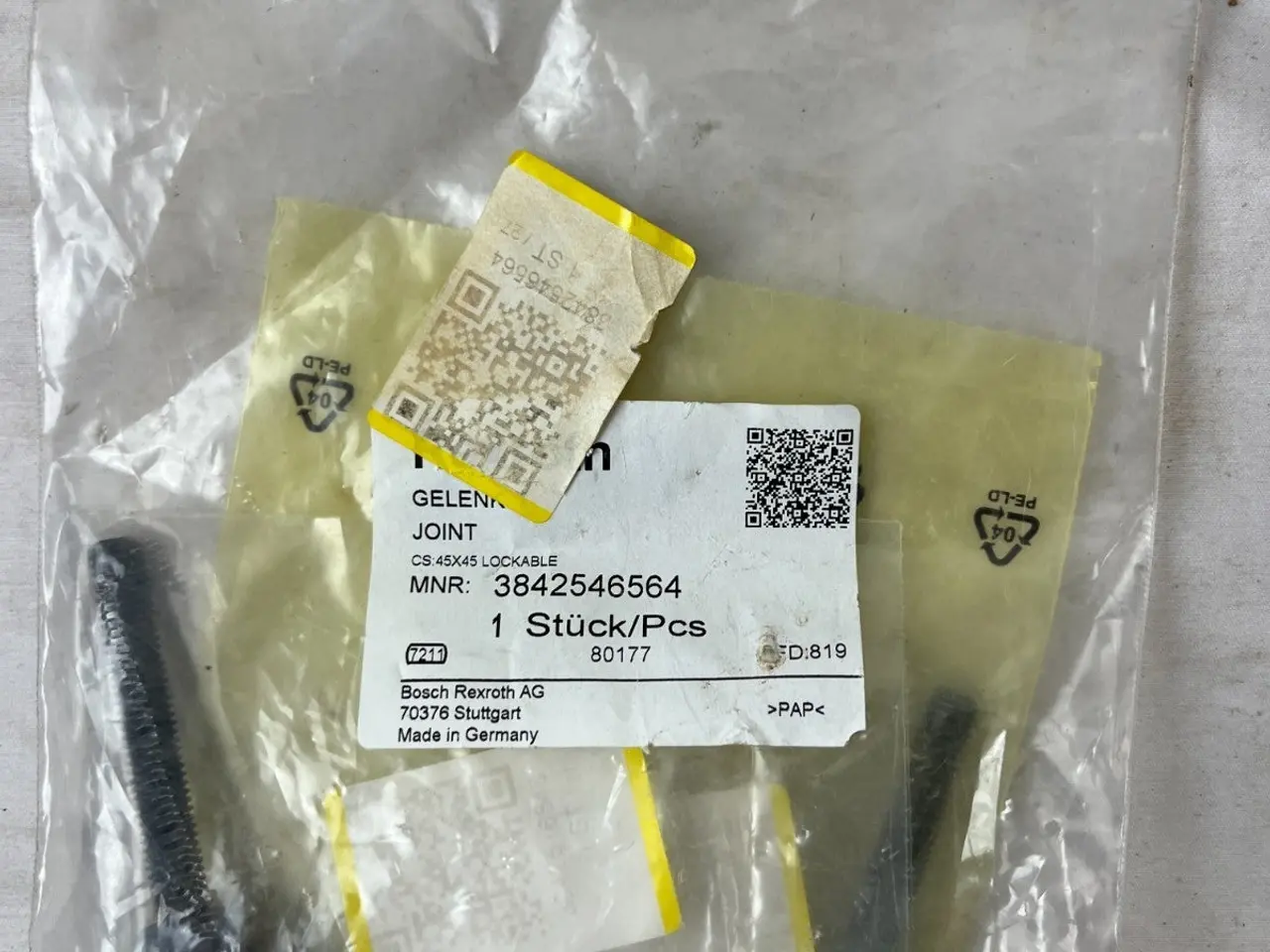 Billede 3 - Bosch Rexroth 3842546564 Joint CS 45x45 Lockable