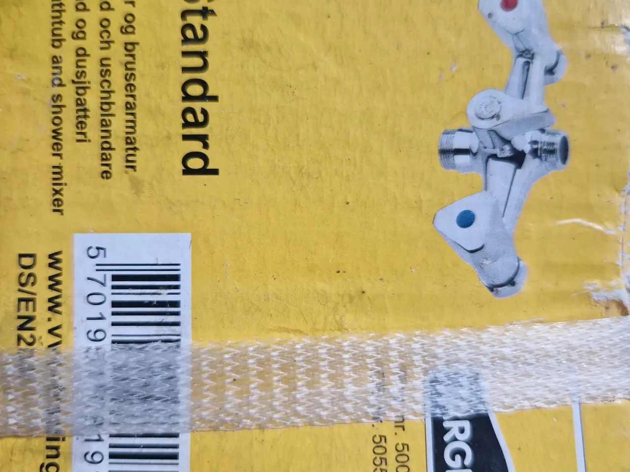 Billede 2 - Standard blandingsbatteri. Kar og bruser.