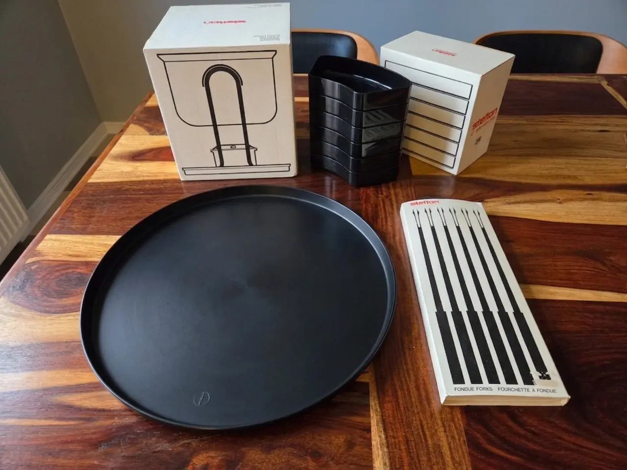 Billede 2 - Stelton fondue- og serveringssæt – komplet 