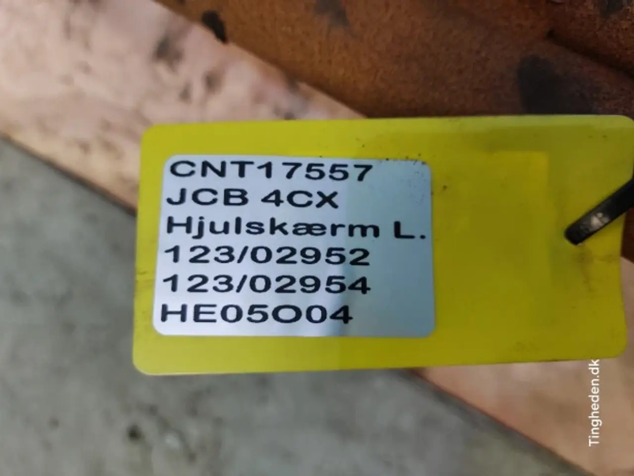Billede 14 - JCB 4CX Hjulskærm L. 123/02952
