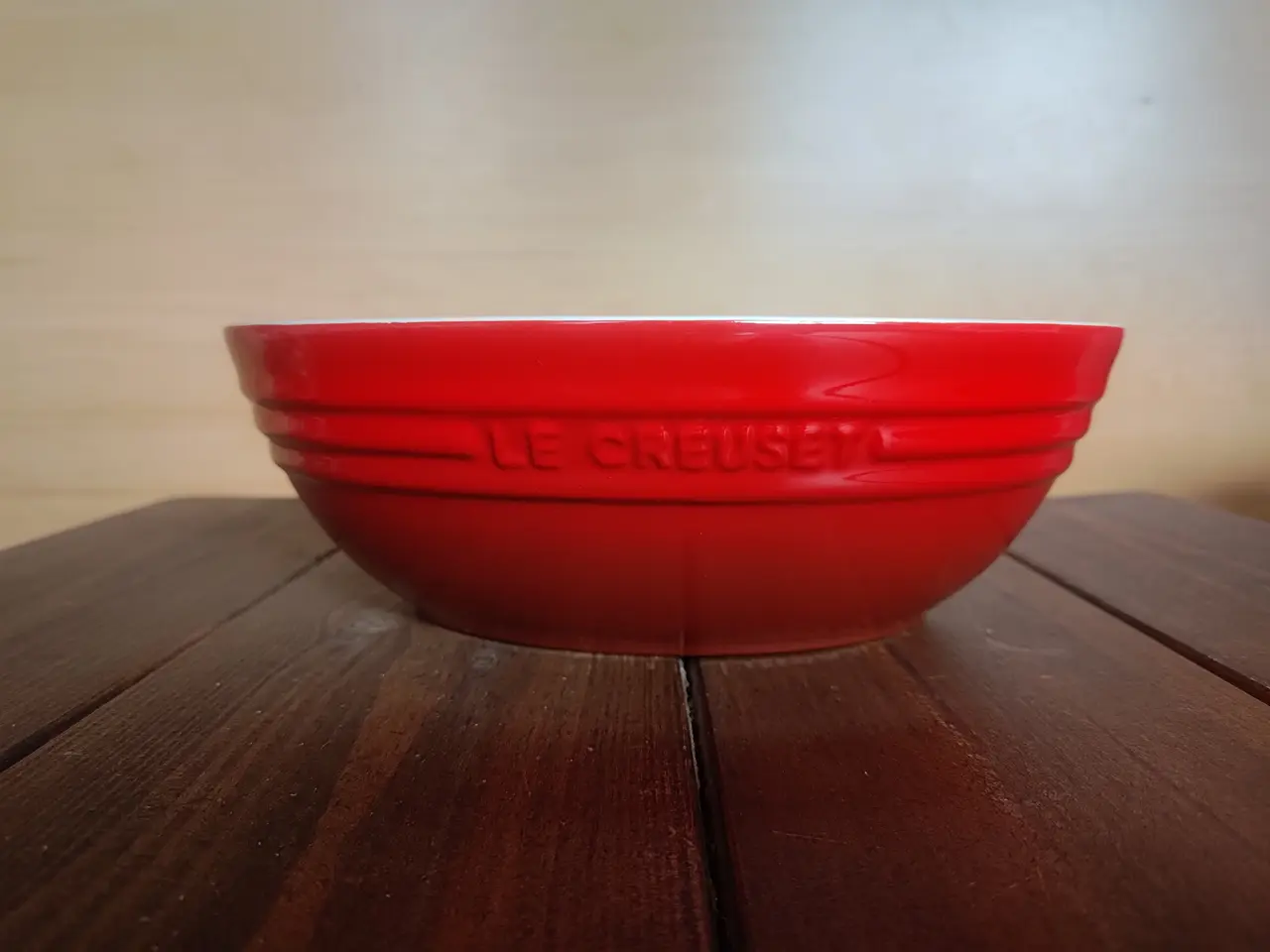 Billede 2 - 2 stk røde Le Creuset skåle i stentøj