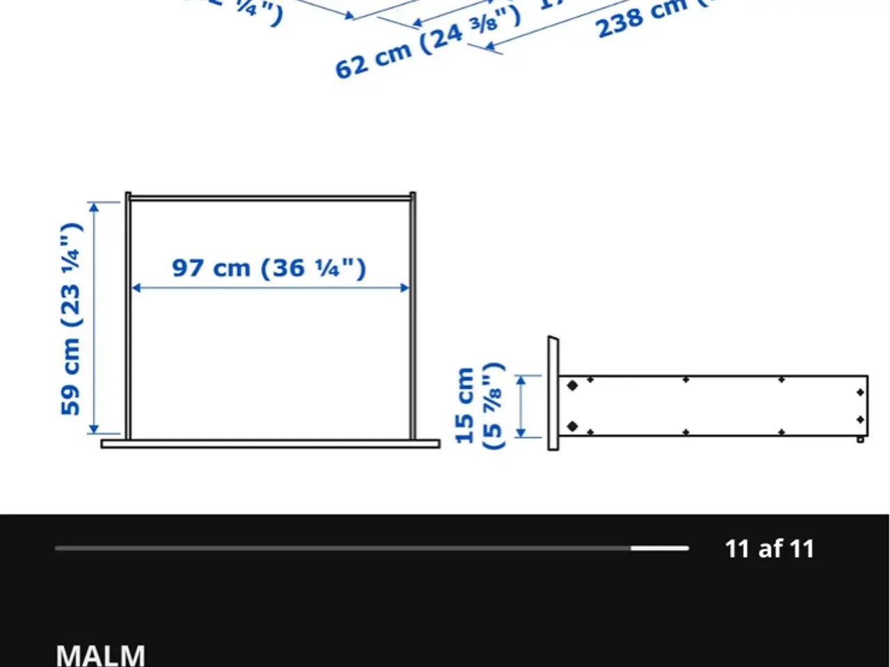 Billede 7 - Ikea malm seng