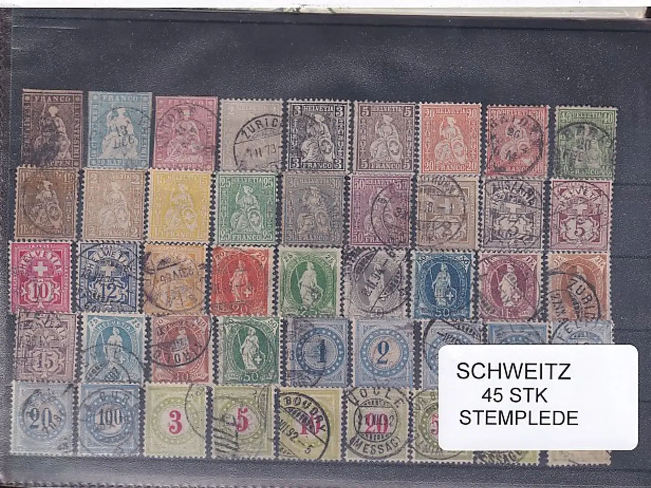 Billede 1 - Schweiz Samling - 45 stk. stemplet/Ustemplet - Kæmpe Værdi !