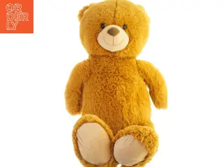 Brun bamse fra Xmile (str. 100x45 cm) har været i bad ❤️