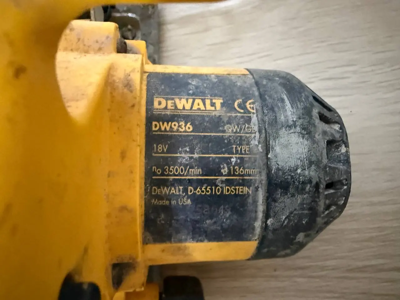 Billede 4 - DeWalt DW936 Rundsav med klinge - Uden batteri
