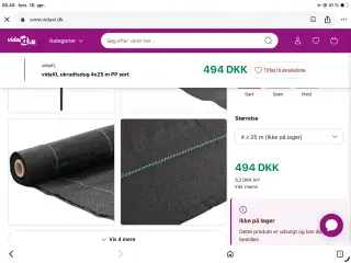 Ukrudtdug fejlkøbt
