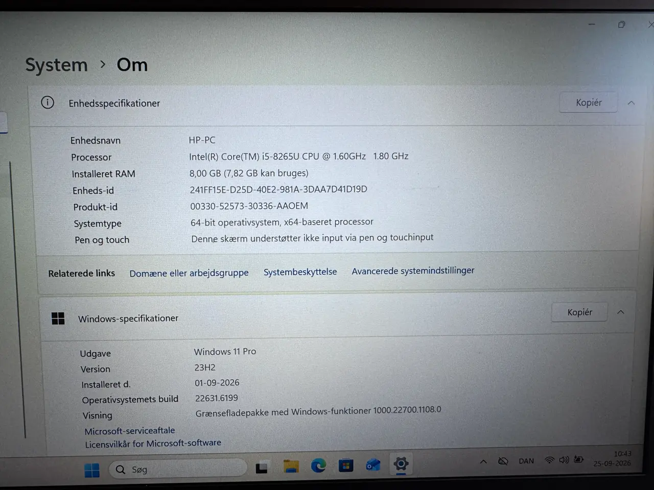 Billede 4 - HP EliteBook 830 G6 m. Windows 11 Pro