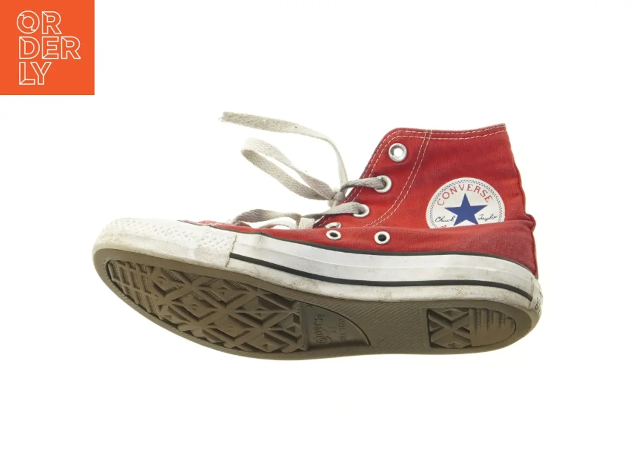 Billede 3 - Brugte røde Converse All Star høje sneakers