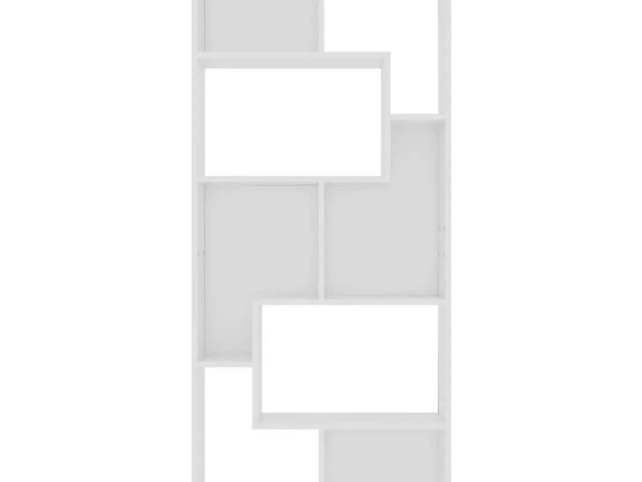 Billede 7 - Bogreol 67x24x161 cm konstrueret træ hvid