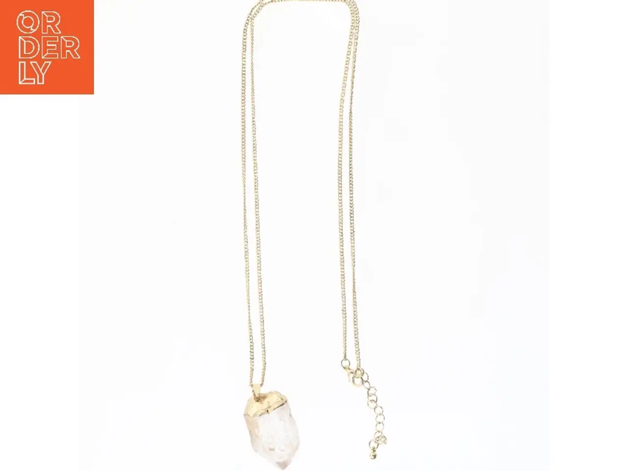 Billede 2 - Krystal vedhæng med halskæde (str. 88 cm)
