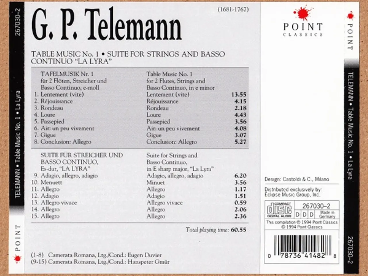 Billede 2 - Georg Philipp Telemann – Table Music No.1… – CD