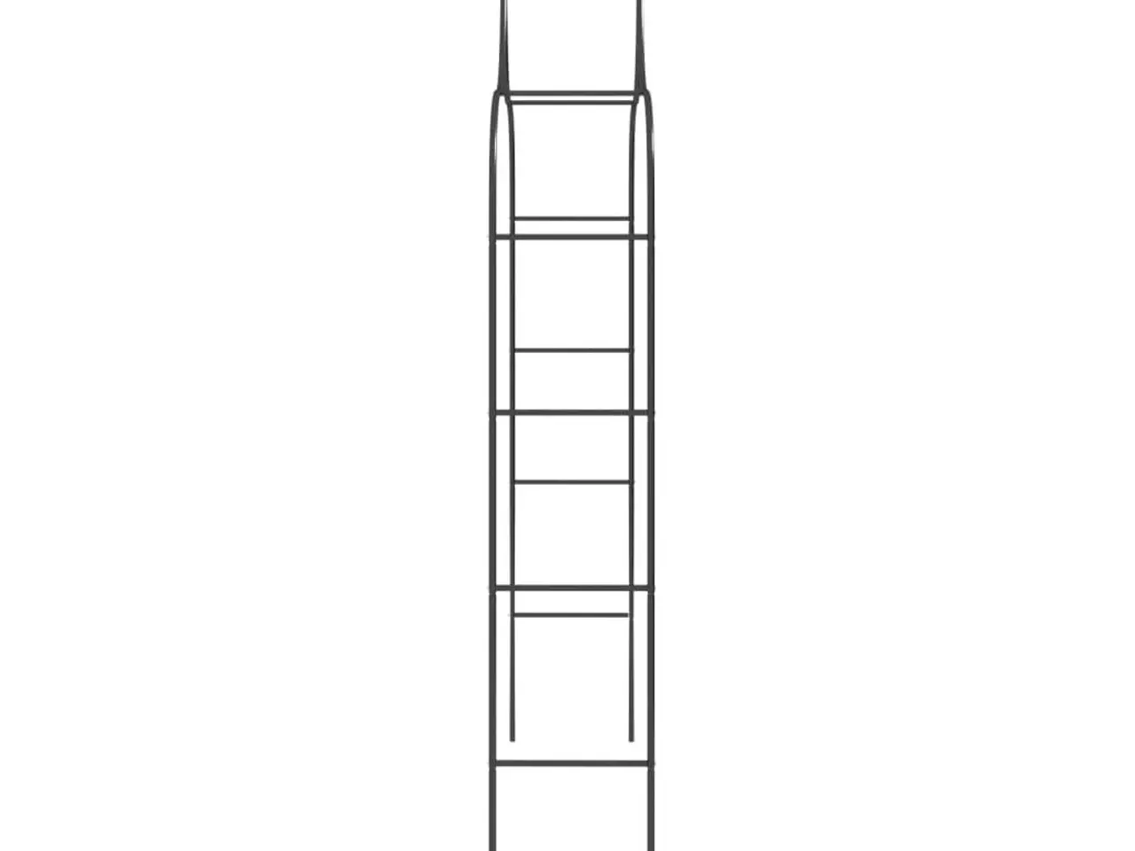 Billede 5 - Havebuer 2 stk. - 120×38×260 cm i pulverlakeret stål, sort
