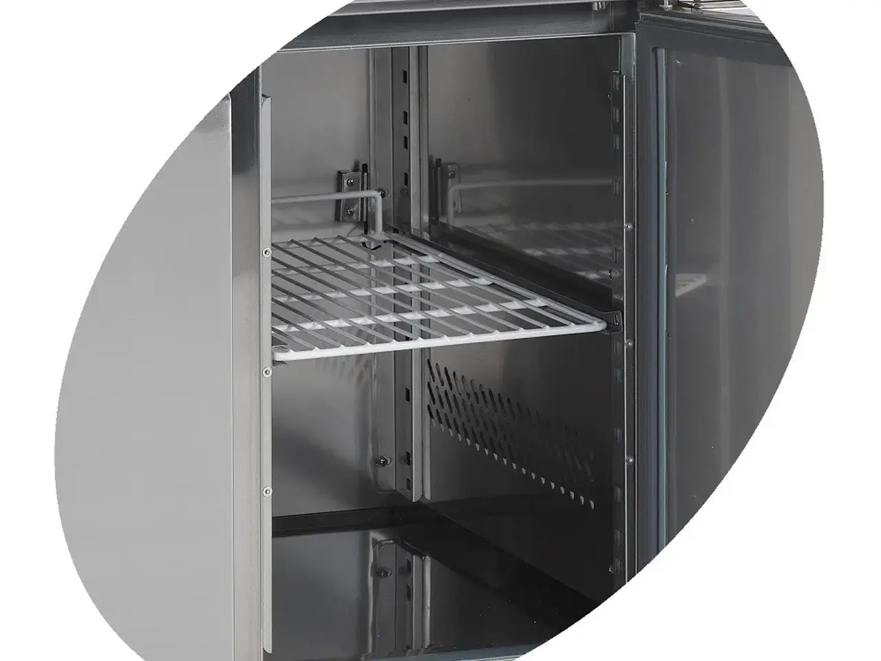 Billede 3 - Tefcold CF7410 Frysebord GN1/1 med kant – 4 Døre