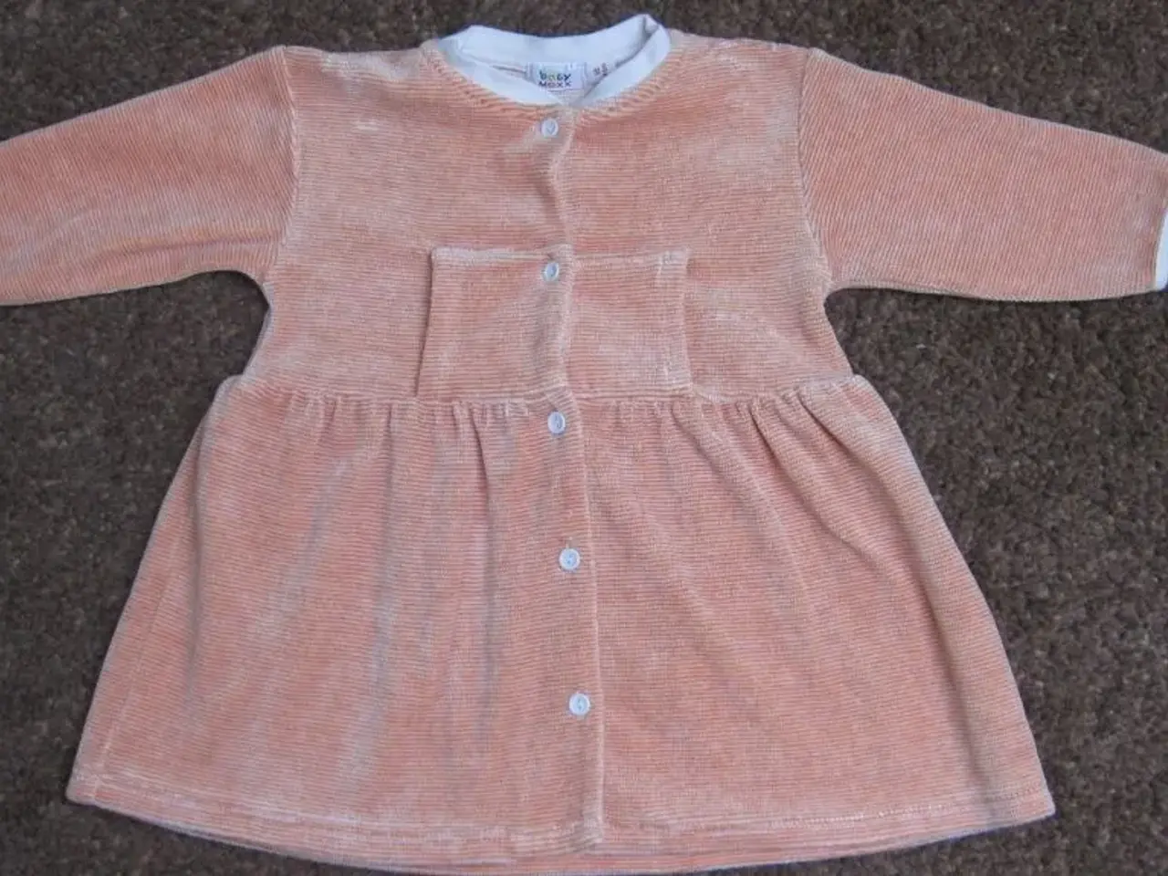 Billede 1 - Str. 68, orange/råhvid MEXX kjole
