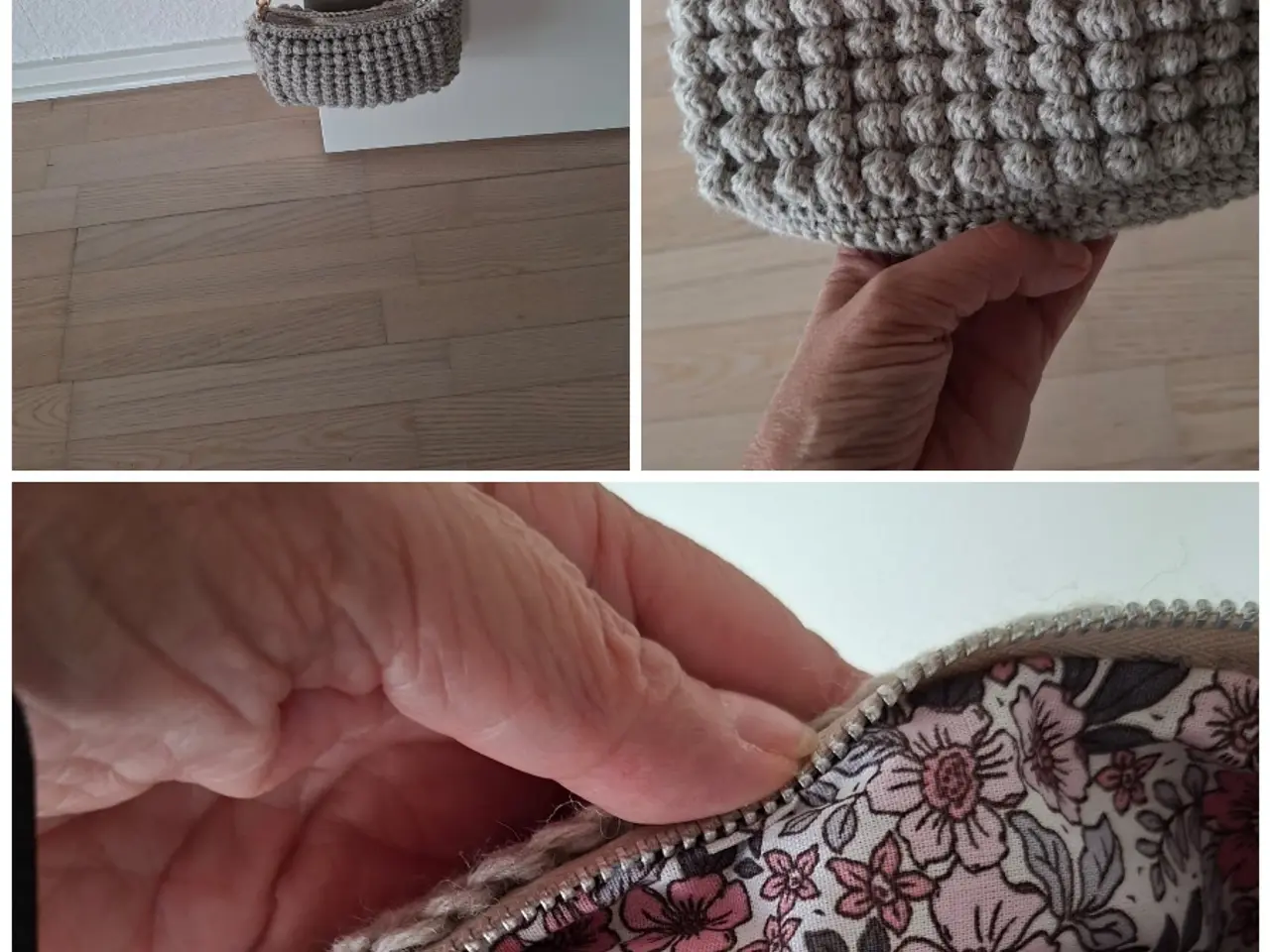 Billede 1 - Smuk håndhæklet clutch