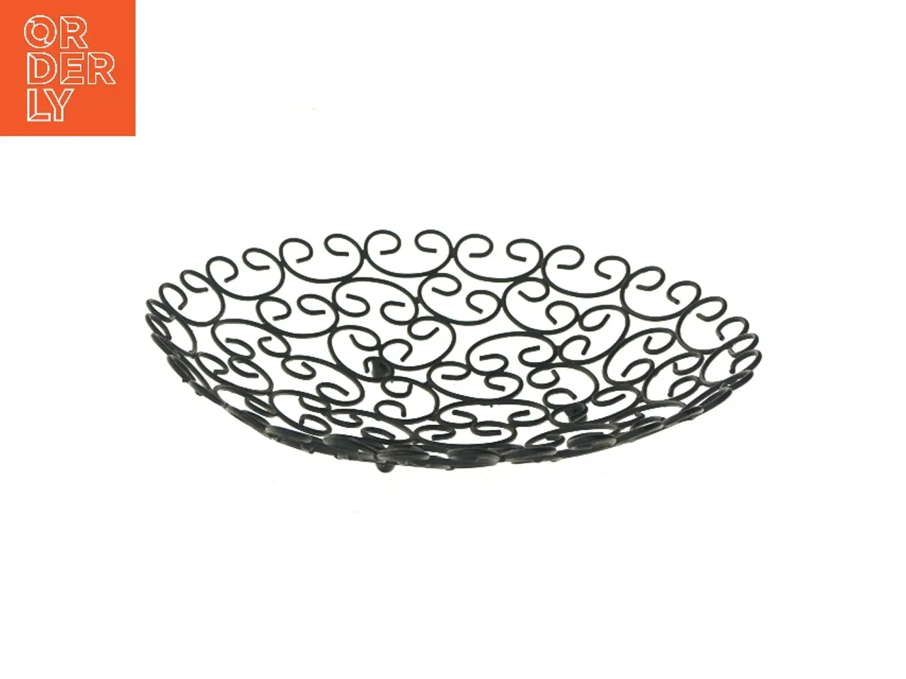 Billede 3 - Dekorativ metalfrugtskål (str. Ø 31 cm)