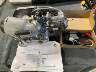 Puch motor med 17 Bing karburator mm.