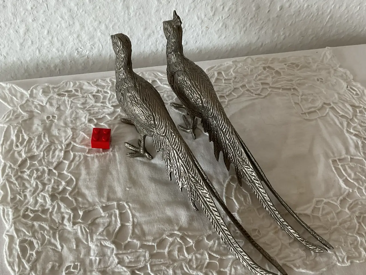 Billede 3 - Fransk antik, metalfugle