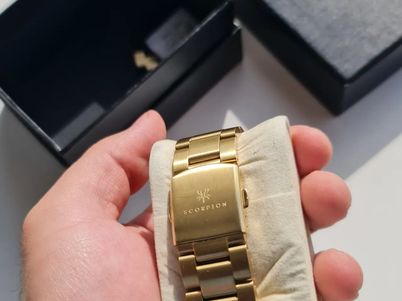 Billede 5 - Scorpion Herreur i Guld Design m. Moonphase & Dato