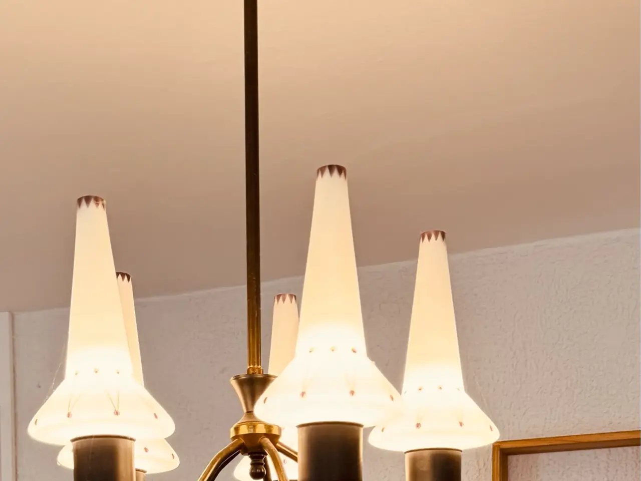 Billede 1 - Loftlampe antik
