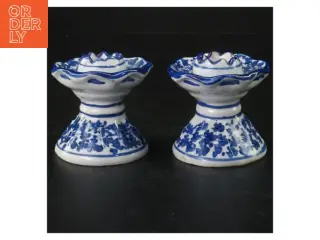 Porcelænslysestager (str. H 6 cm)