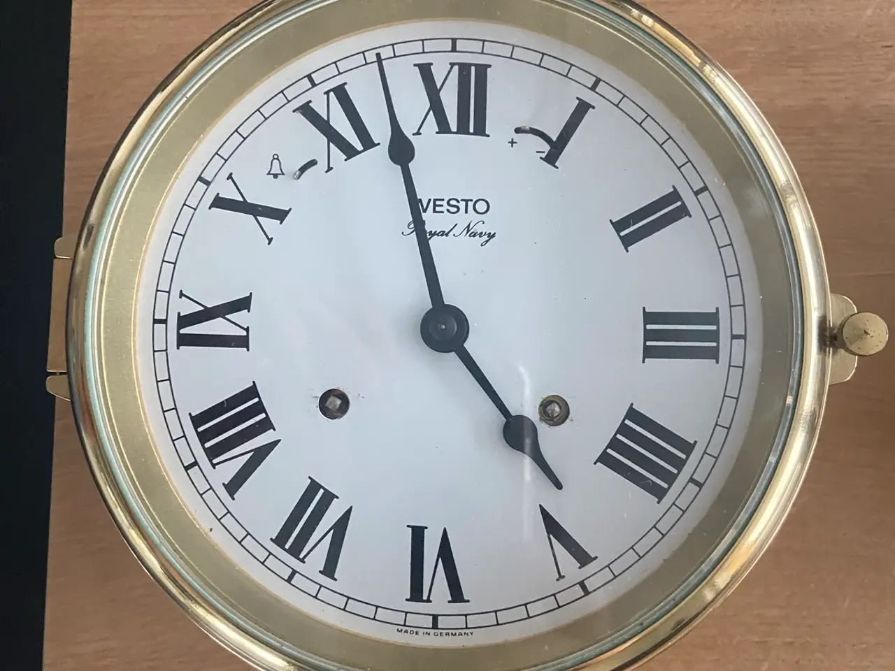 Billede 5 - Klassisk Westo skibsur (Royal Navy) & barometer