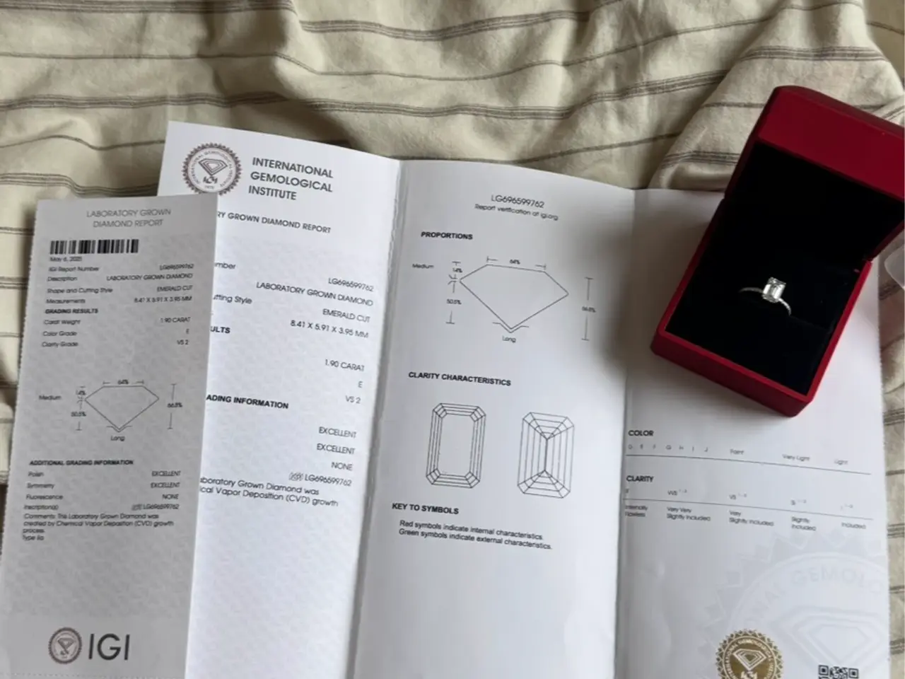 Billede 4 - Diamantring 2,14 ct i 14 kt guld – helt ny
