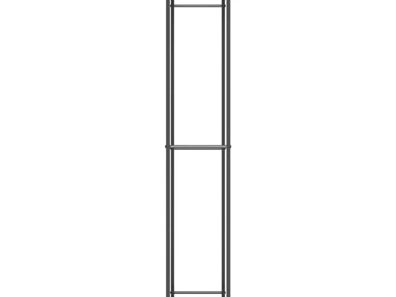 Billede 4 - Brænderist mat sort 80x28x154 cm stål