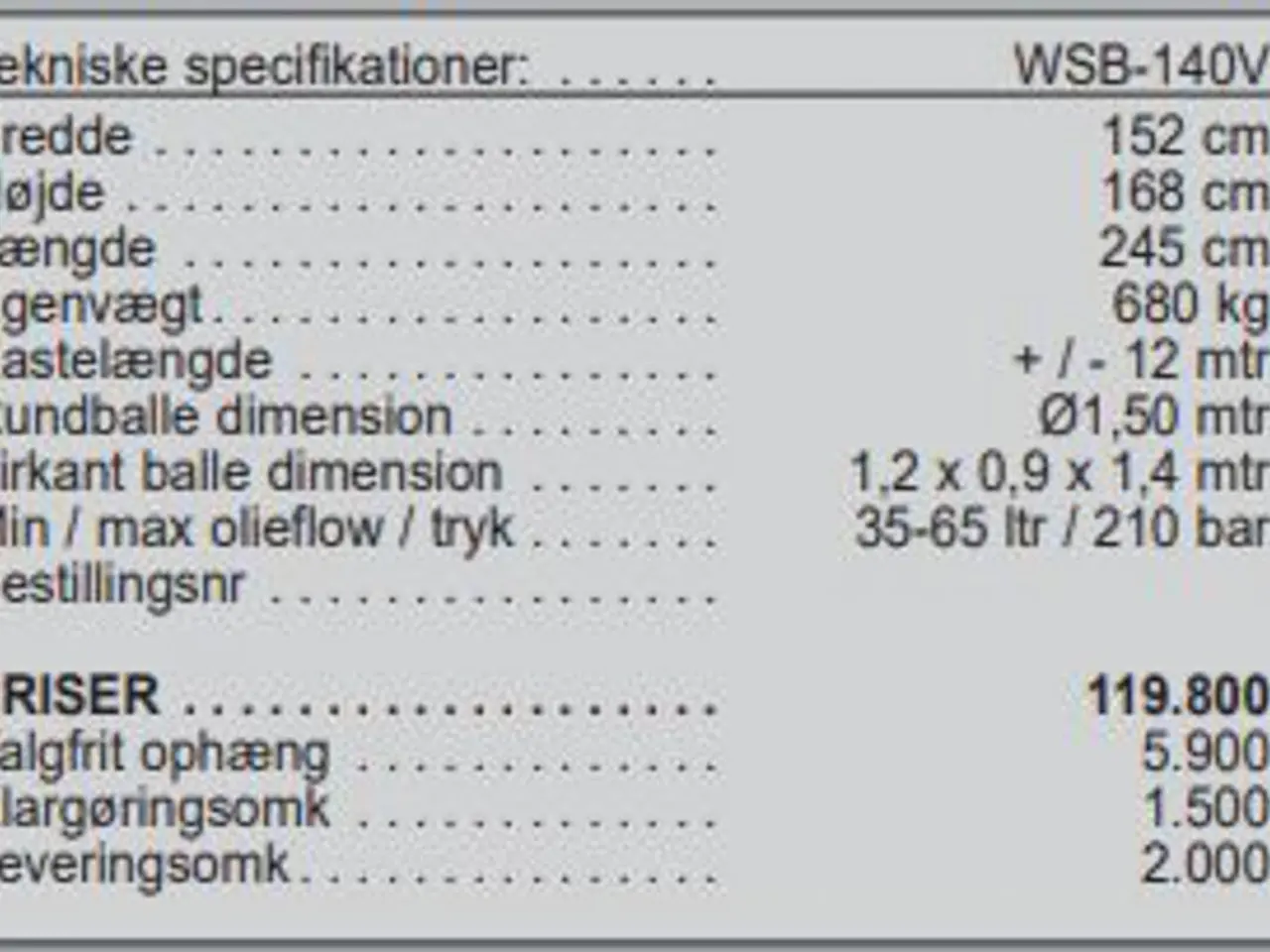 Billede 8 - VDMJ WSB-140V