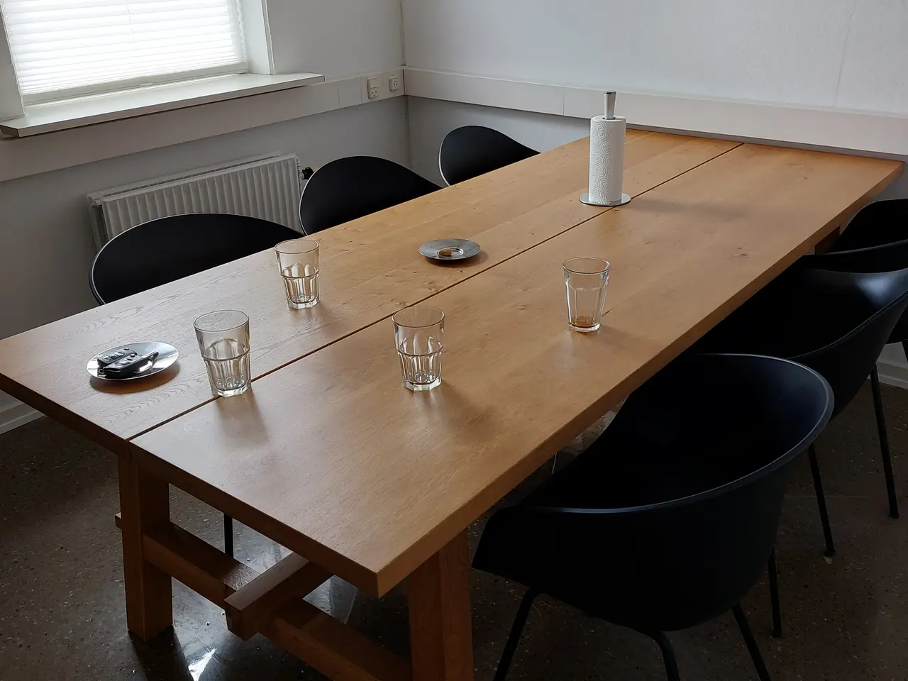 Billede 2 - KONFERENCE-, MØDE-, ARB.BORD, EGETRÆ + 6 DESIGN