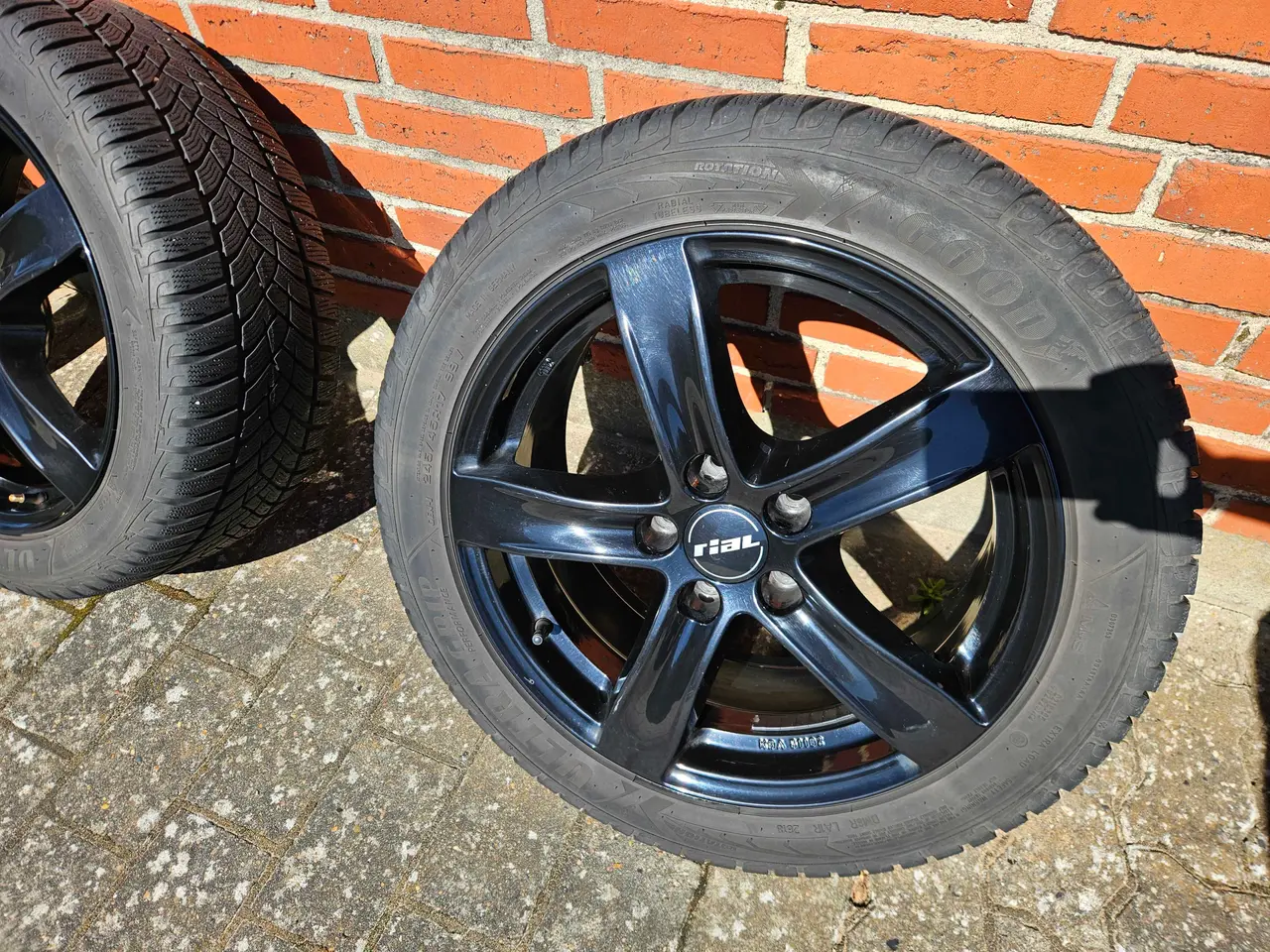 Billede 3 - VAG 5x112 alufælge med vinterdæk 