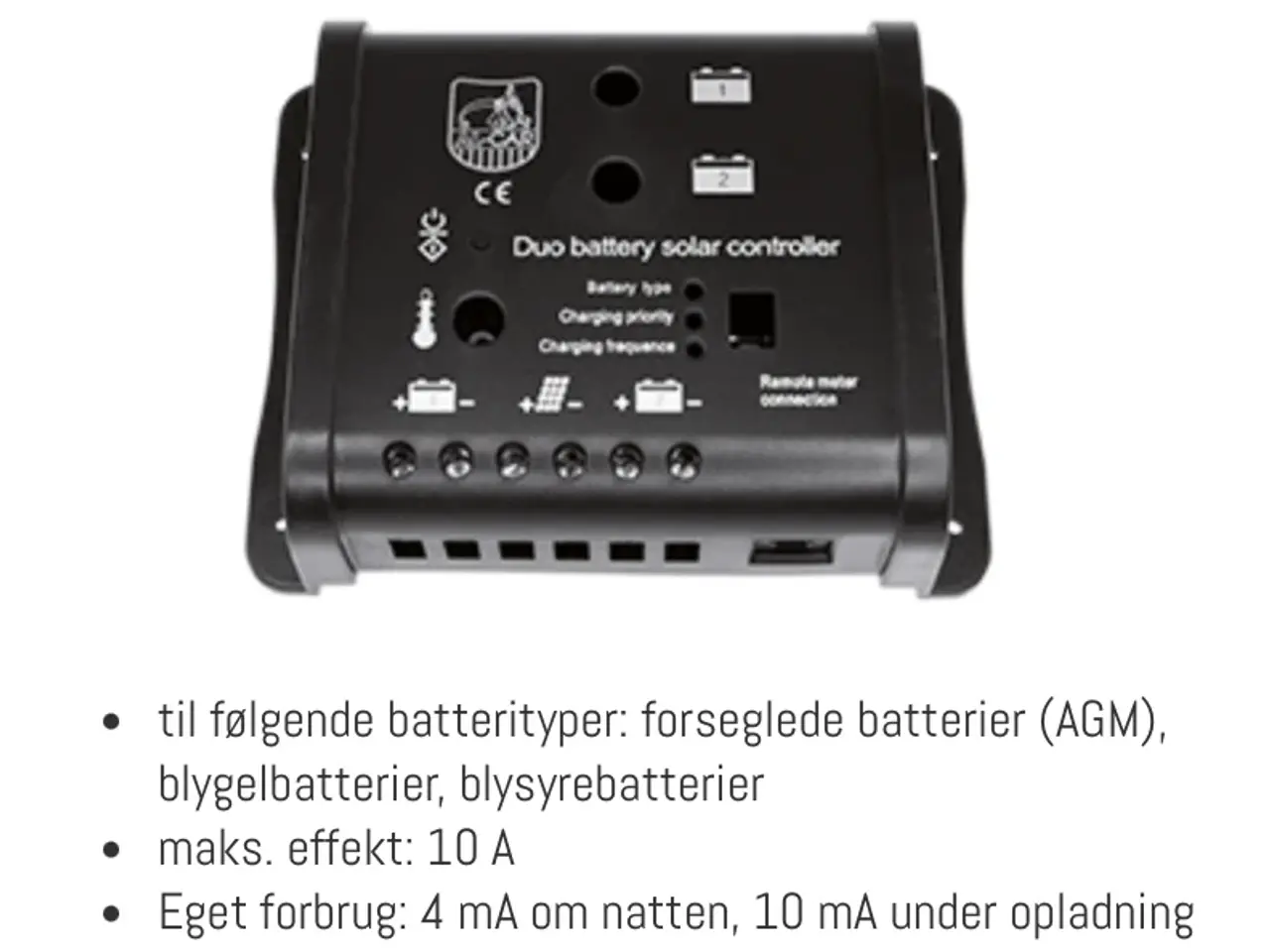 Billede 3 - DUO solcelleregulator 10A