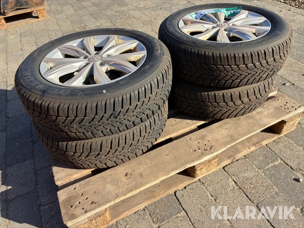 Billede 3 - Vinterdæk med fælge Dunlop, 4 styk