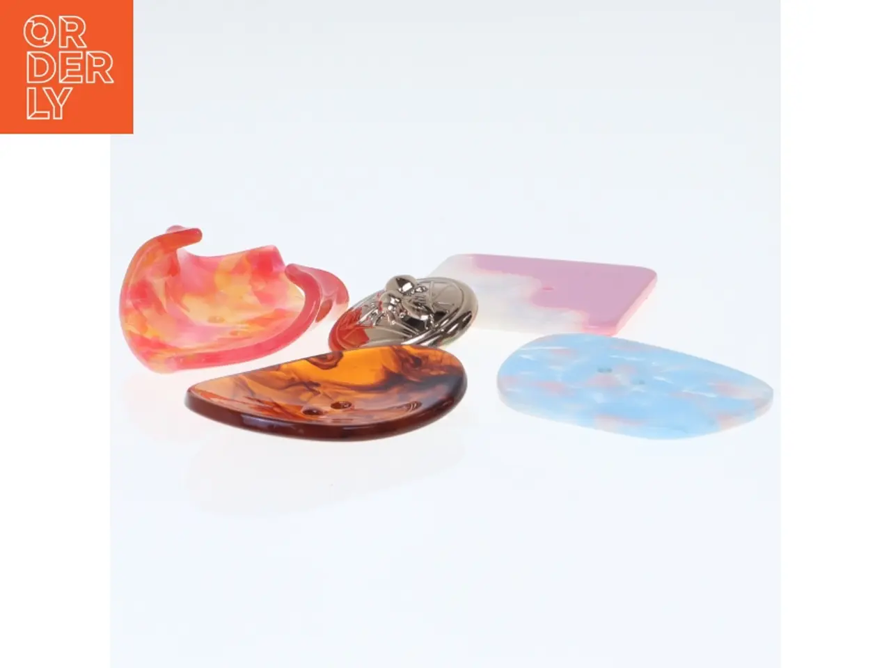 Billede 1 - Store farverige knapper (str. 4 cm)
