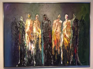 Maleri "Gruppemøde" nr. 44