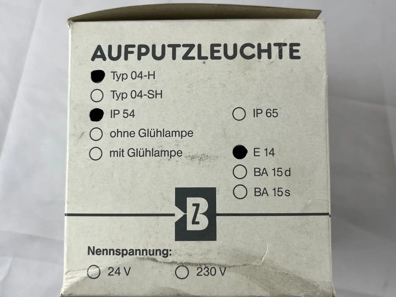 Billede 3 - Bezet Typ 04‑H Aufputzleuchte IP54 230V E14 Amber