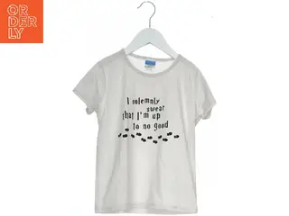 Hvid T-shirt med tekst fra CX-Lai Wang (str. 158)